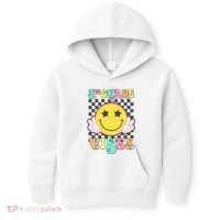 3rd Grade Vibes Smile Face Back To School Third Grade Kids Hoodie thumb 0