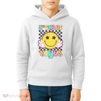3rd Grade Vibes Smile Face Back To School Third Grade Kids Hoodie thumb 4