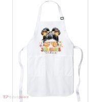 3rd Grade Vibes Messy Bun Third Grade Back To School Apron thumb 0