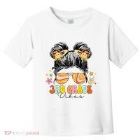 3rd Grade Vibes Messy Bun Third Grade Back To School Toddler T-Shirt thumb 0