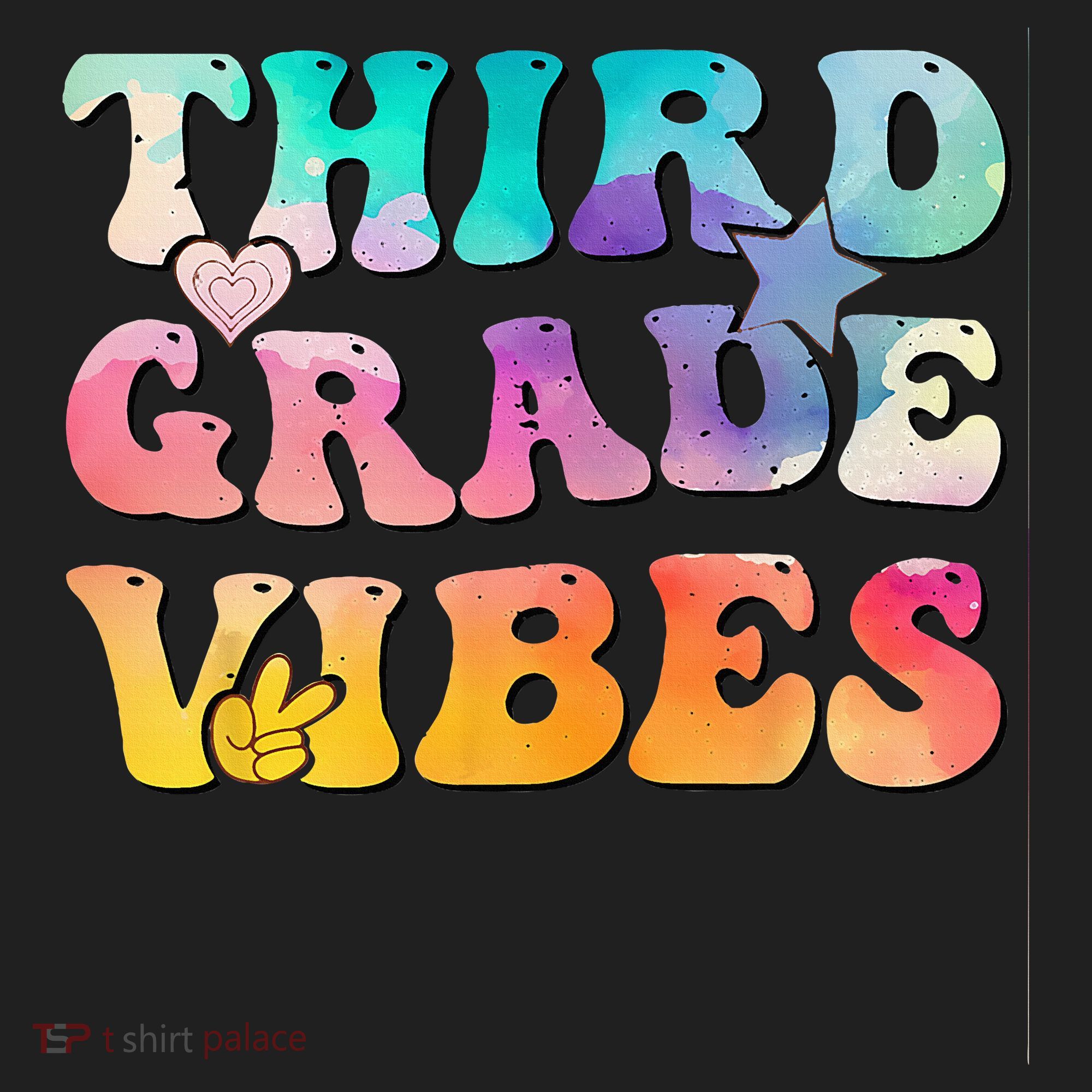 3rd Grade Vibes Back To School Retro Third Grade Teachers Women's Sweatshirt