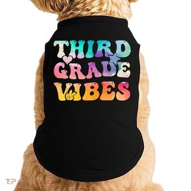 3rd Grade Vibes Back To School Retro Third Grade Teachers Doggie Tank