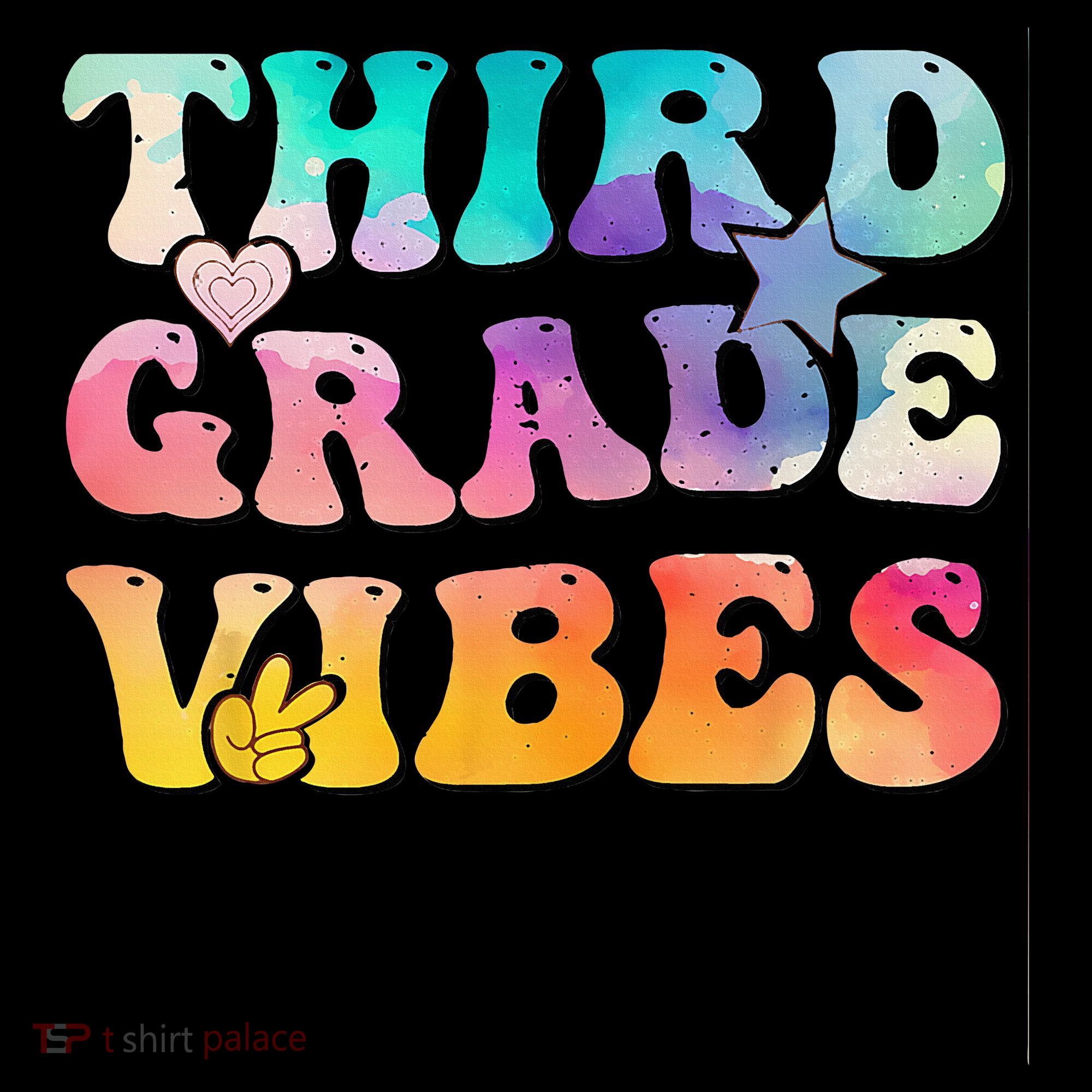 3rd Grade Vibes Back To School Retro Third Grade Teachers Doggie Tank