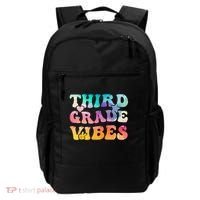 3rd Grade Vibes Back To School Retro Third Grade Teachers Backpack thumb 0