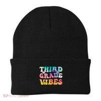3rd Grade Vibes Back To School Retro Third Grade Teachers Beanie thumb 0