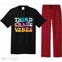 3rd Grade Vibes Back To School Retro Third Grade Teachers Pajama Set thumb 0