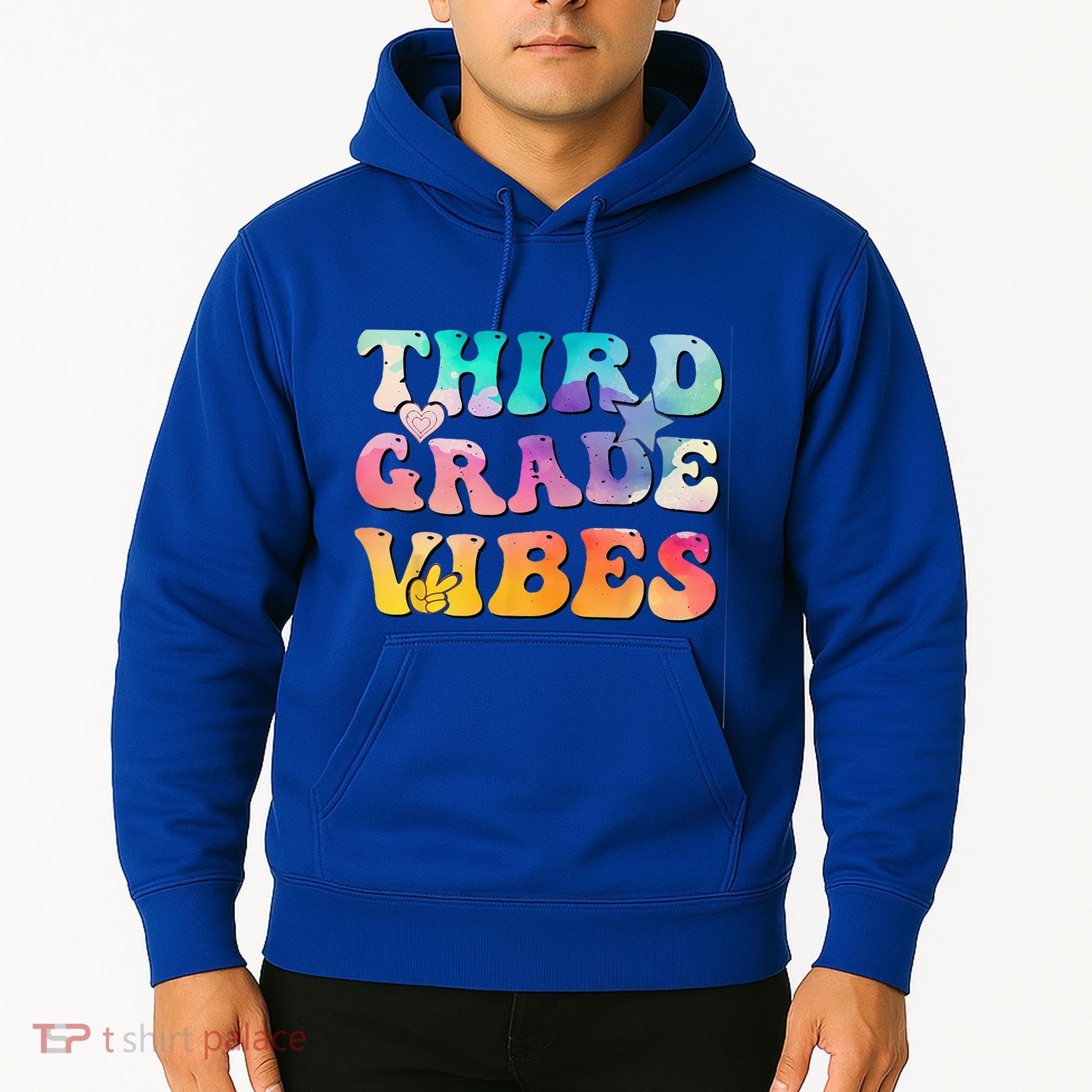 3rd Grade Vibes Back To School Retro Third Grade Teachers Hoodie