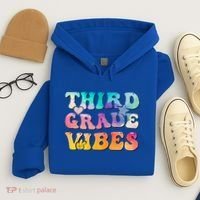 3rd Grade Vibes Back To School Retro Third Grade Teachers Hoodie thumb 4