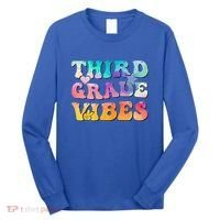 3rd Grade Vibes Back To School Retro Third Grade Teachers Long Sleeve Shirt thumb 0
