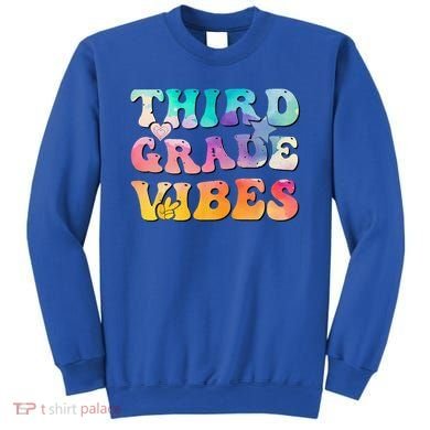 3rd Grade Vibes Back To School Retro Third Grade Teachers Sweatshirt
