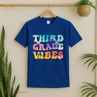3rd Grade Vibes Back To School Retro Third Grade Teachers T-Shirt thumb 2