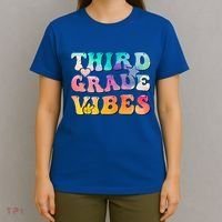 3rd Grade Vibes Back To School Retro Third Grade Teachers T-Shirt thumb 4