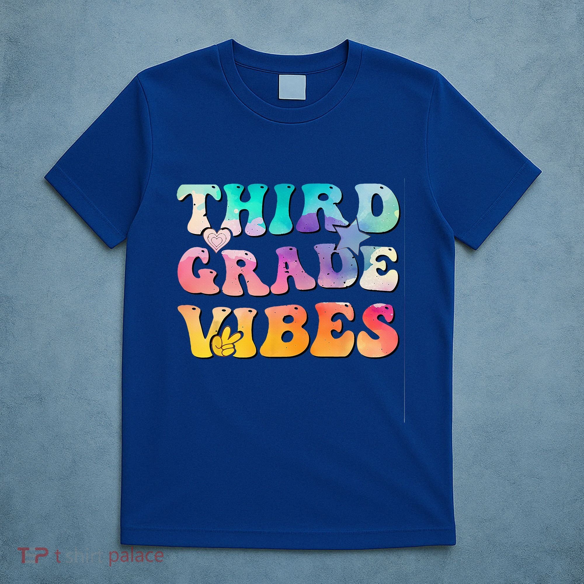3rd Grade Vibes Back To School Retro Third Grade Teachers T-Shirt