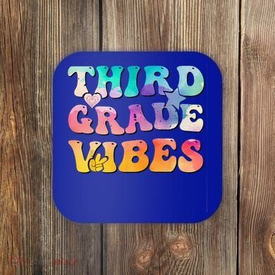 3rd Grade Vibes Back To School Retro Third Grade Teachers Coaster
