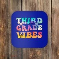 3rd Grade Vibes Back To School Retro Third Grade Teachers Coaster thumb 0