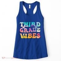 3rd Grade Vibes Back To School Retro Third Grade Teachers Women's Tank Top thumb 0