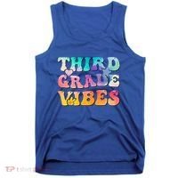 3rd Grade Vibes Back To School Retro Third Grade Teachers Tank Top thumb 0
