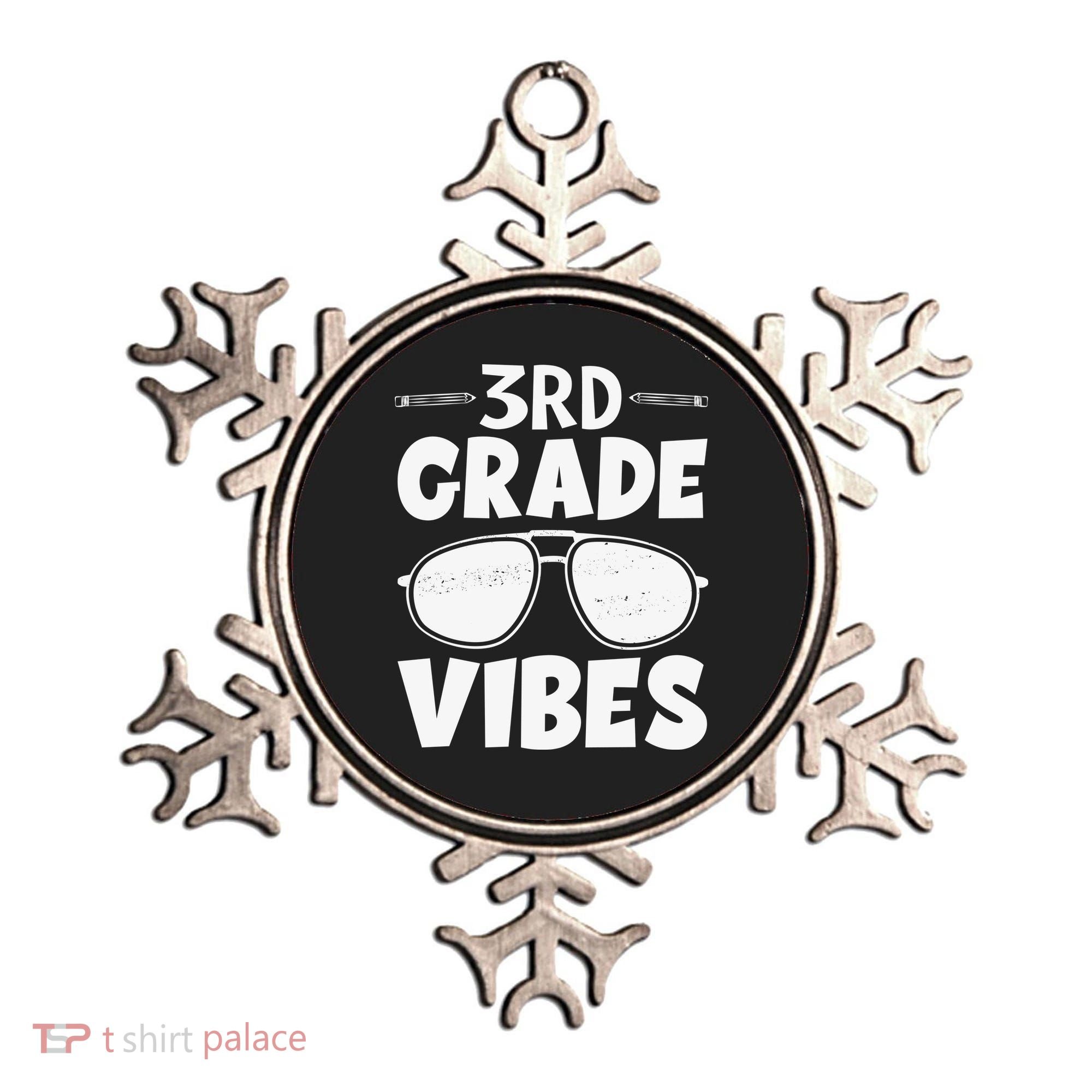3rd Grade Vibers Glassess Teacher Student Back To School Ornament