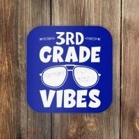 3rd Grade Vibers Glassess Teacher Student Back To School Coaster thumb 0