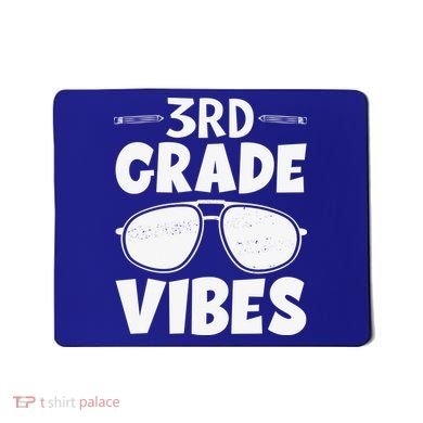 3rd Grade Vibers Glassess Teacher Student Back To School Mousepad