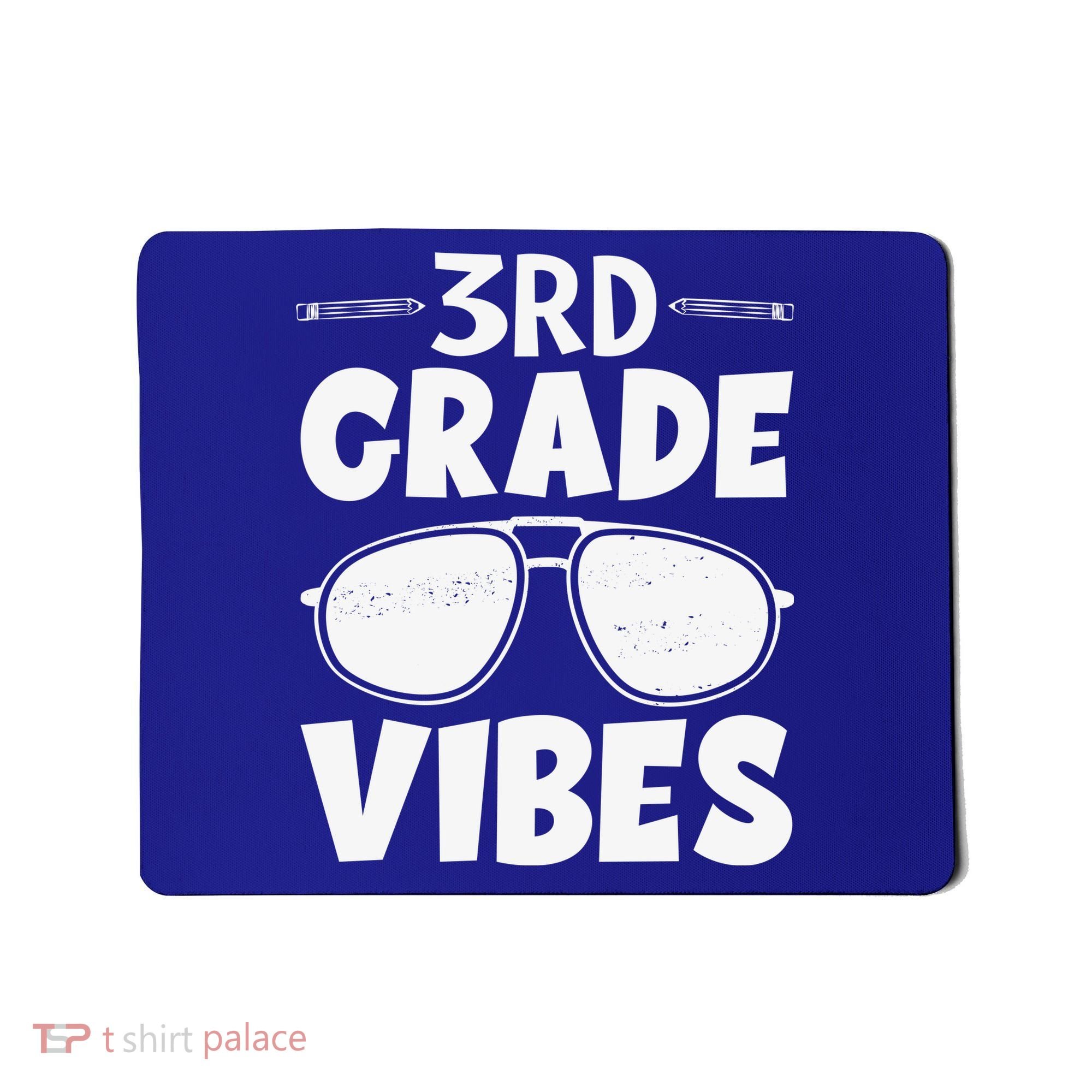 3rd Grade Vibers Glassess Teacher Student Back To School Mousepad