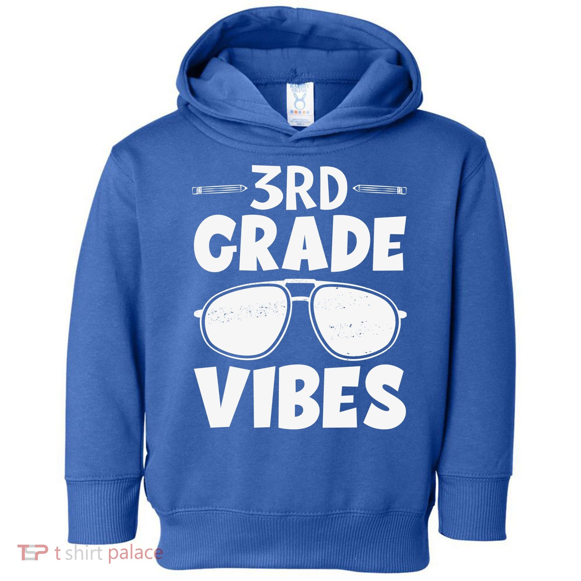 3rd Grade Vibers Glassess Teacher Student Back To School Toddler Hoodie