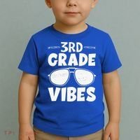 3rd Grade Vibers Glassess Teacher Student Back To School Toddler T-Shirt thumb 2