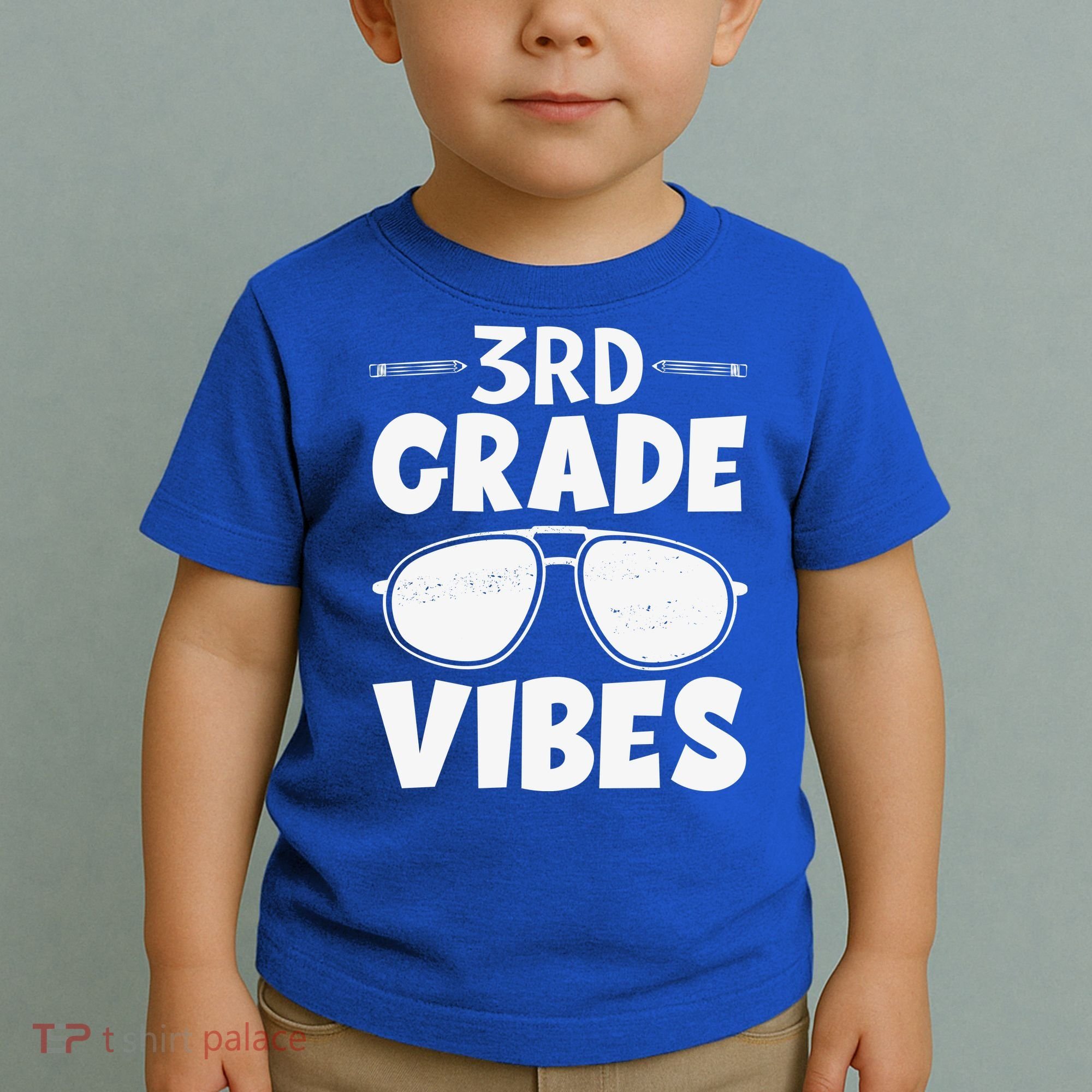 3rd Grade Vibers Glassess Teacher Student Back To School Toddler T-Shirt