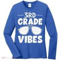 3rd Grade Vibers Glassess Teacher Student Back To School Women's Long Sleeve Shirt thumb 0