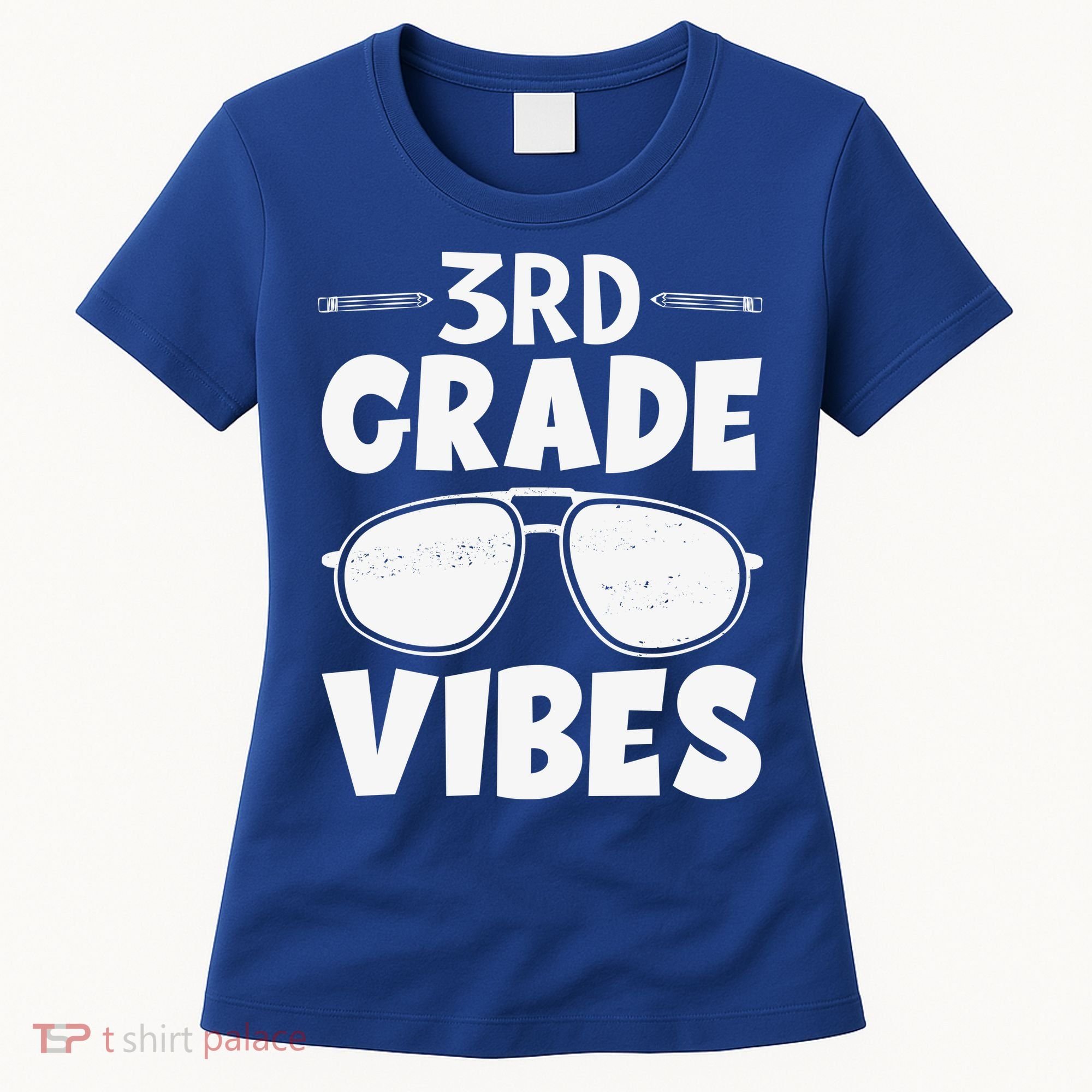 3rd Grade Vibers Glassess Teacher Student Back To School Women's T-Shirt