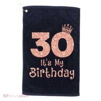 30 ItS My Birthday 30 Years Old Happy 30th Birthday Golf Towel thumb 0
