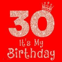 30 ItS My Birthday 30 Years Old Happy 30th Birthday Santa Hat thumb 1