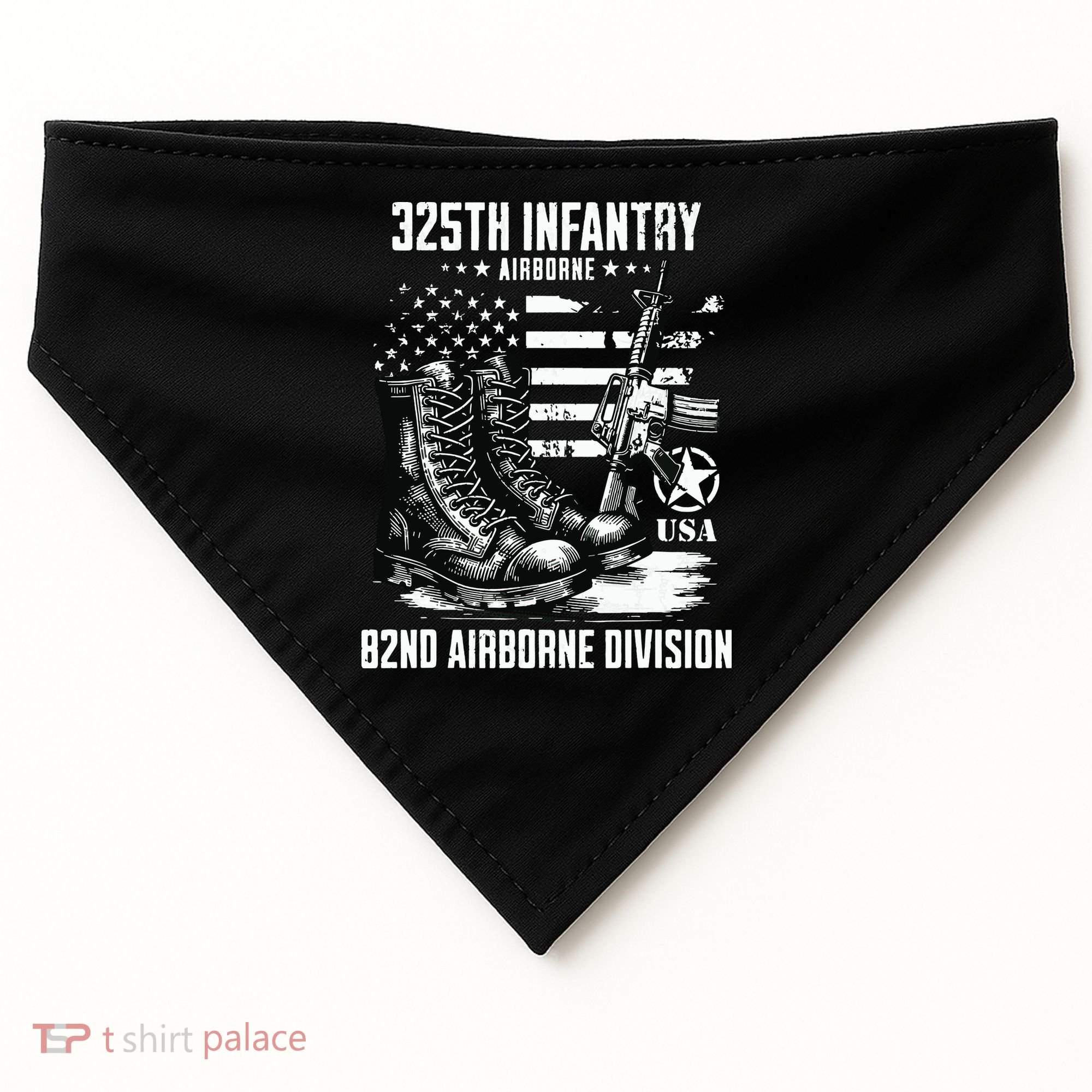325th Infantry Regiment 82nd Airborne Division Veteran USA-Made Doggie Bandana