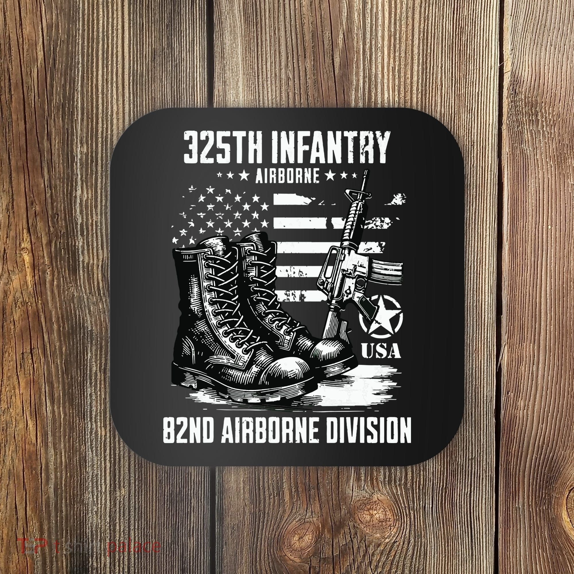 325th Infantry Regiment 82nd Airborne Division Veteran Coaster