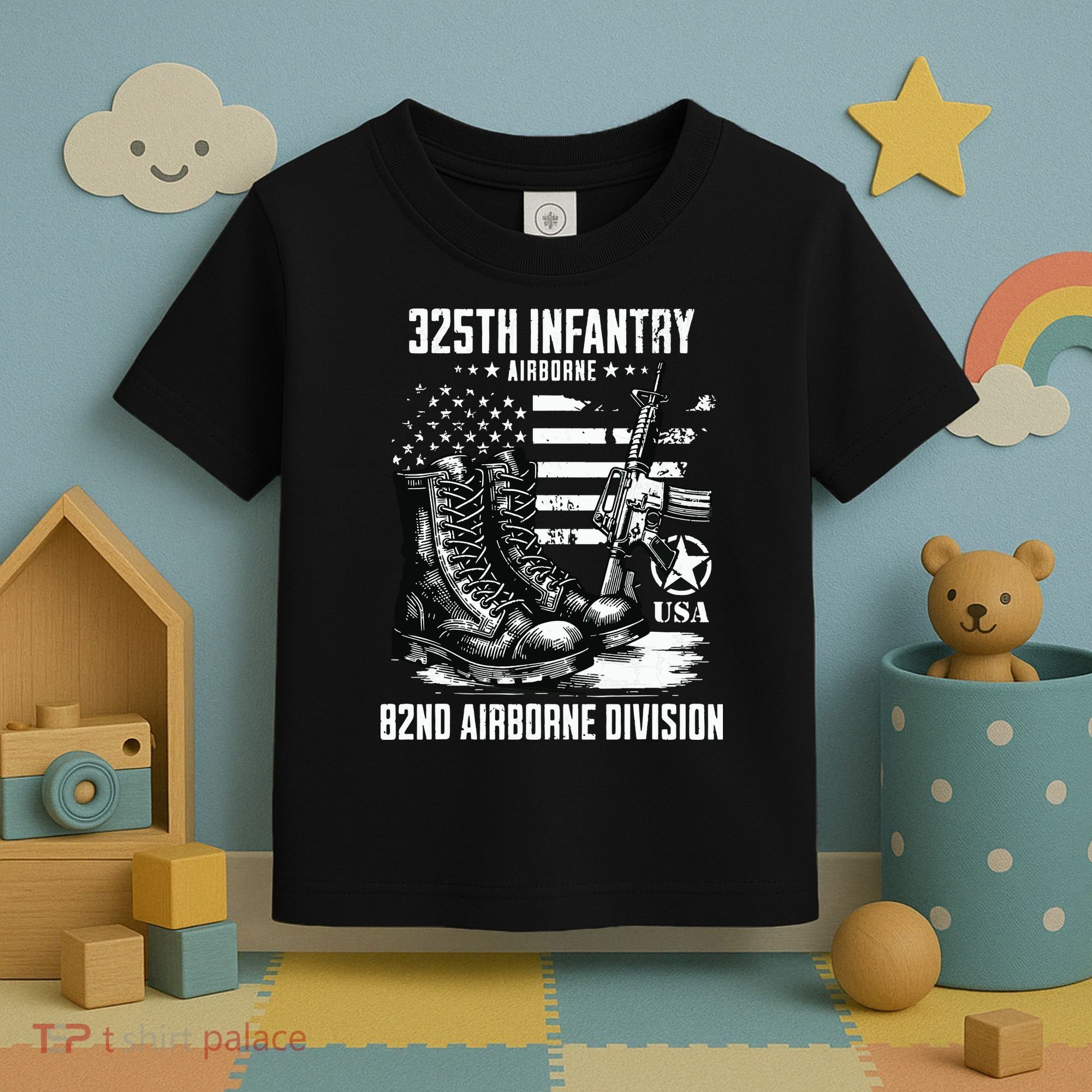 325th Infantry Regiment 82nd Airborne Division Veteran Toddler T-Shirt