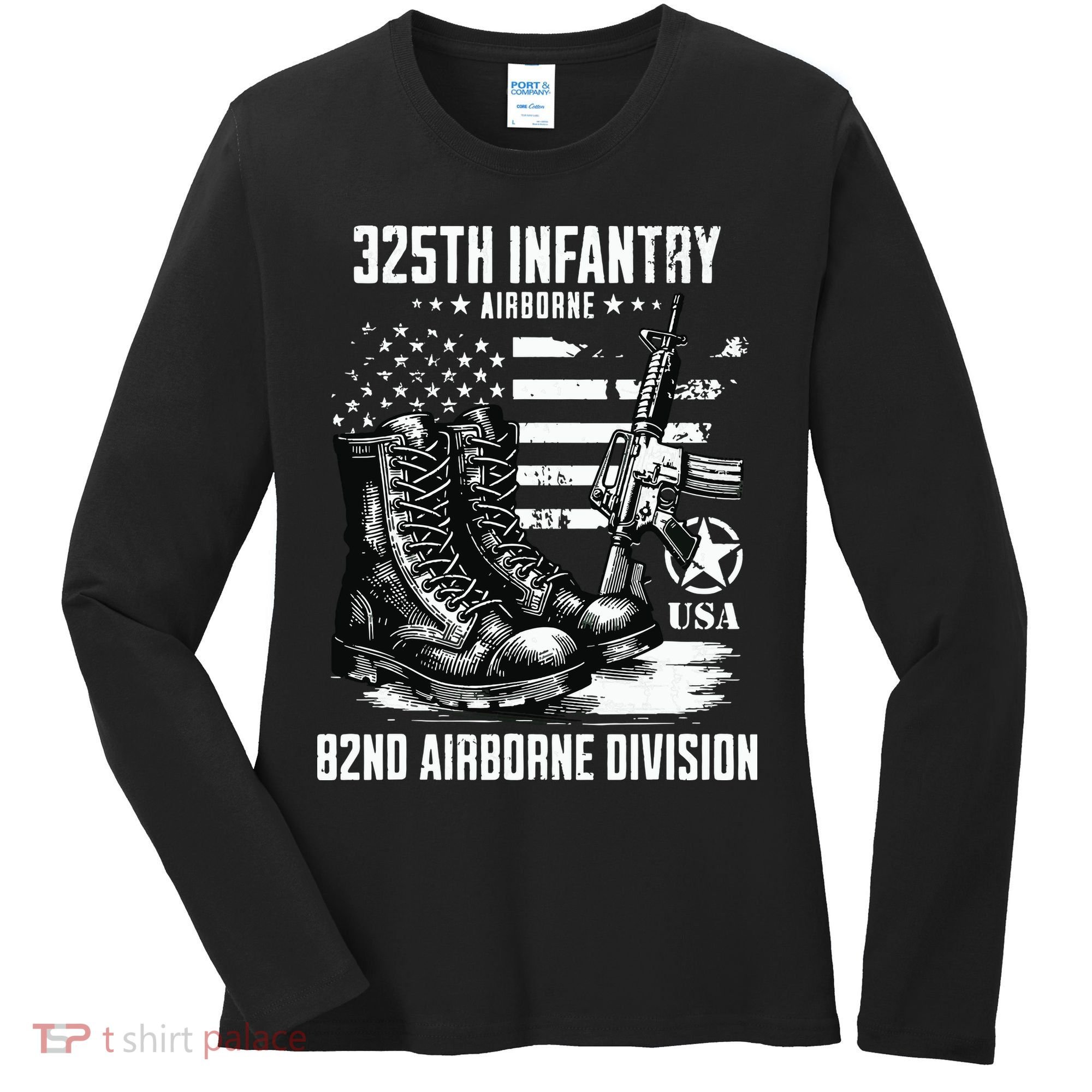 325th Infantry Regiment 82nd Airborne Division Veteran Women's Long Sleeve Shirt