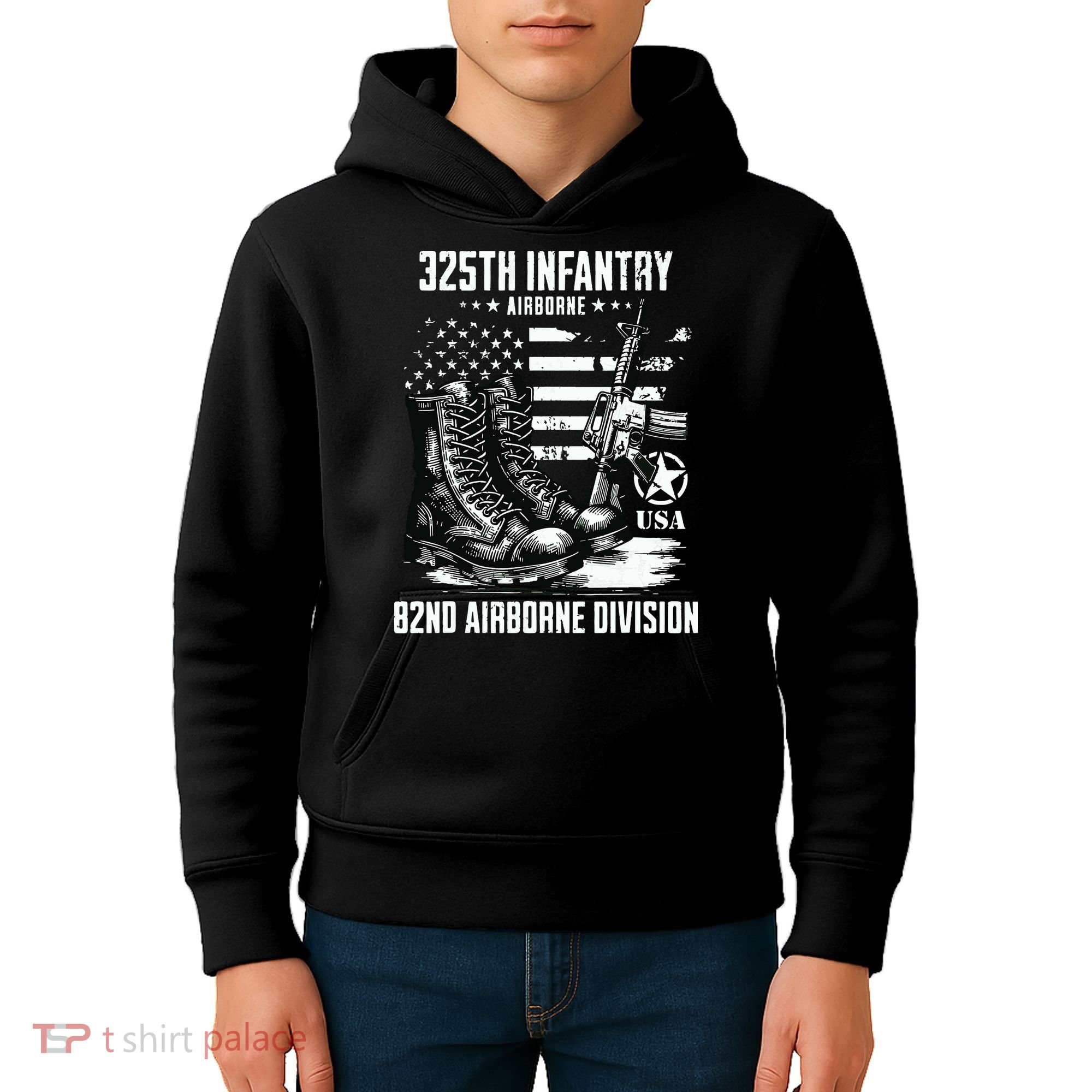 325th Infantry Regiment 82nd Airborne Division Veteran Kids Hoodie
