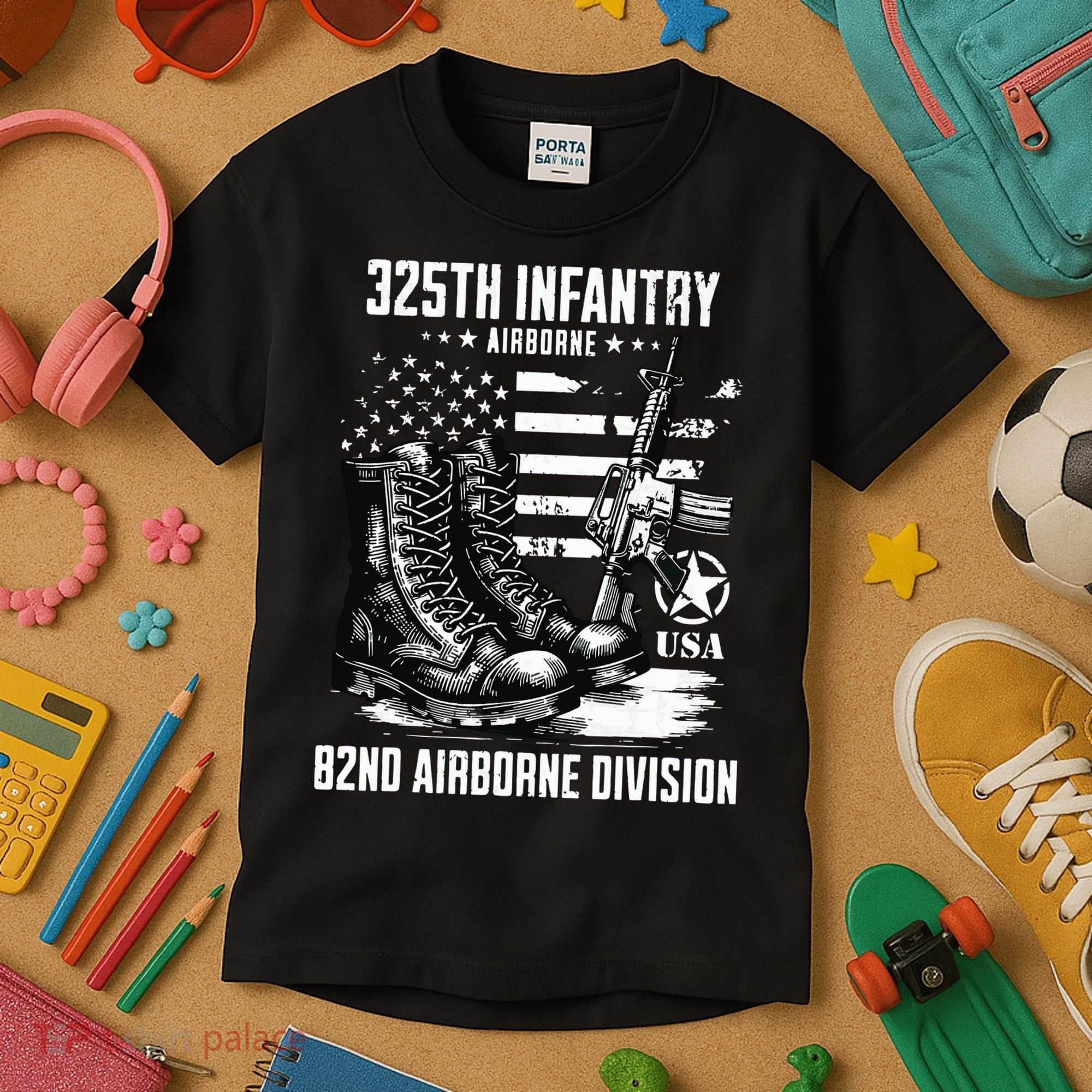 325th Infantry Regiment 82nd Airborne Division Veteran Kids T-Shirt