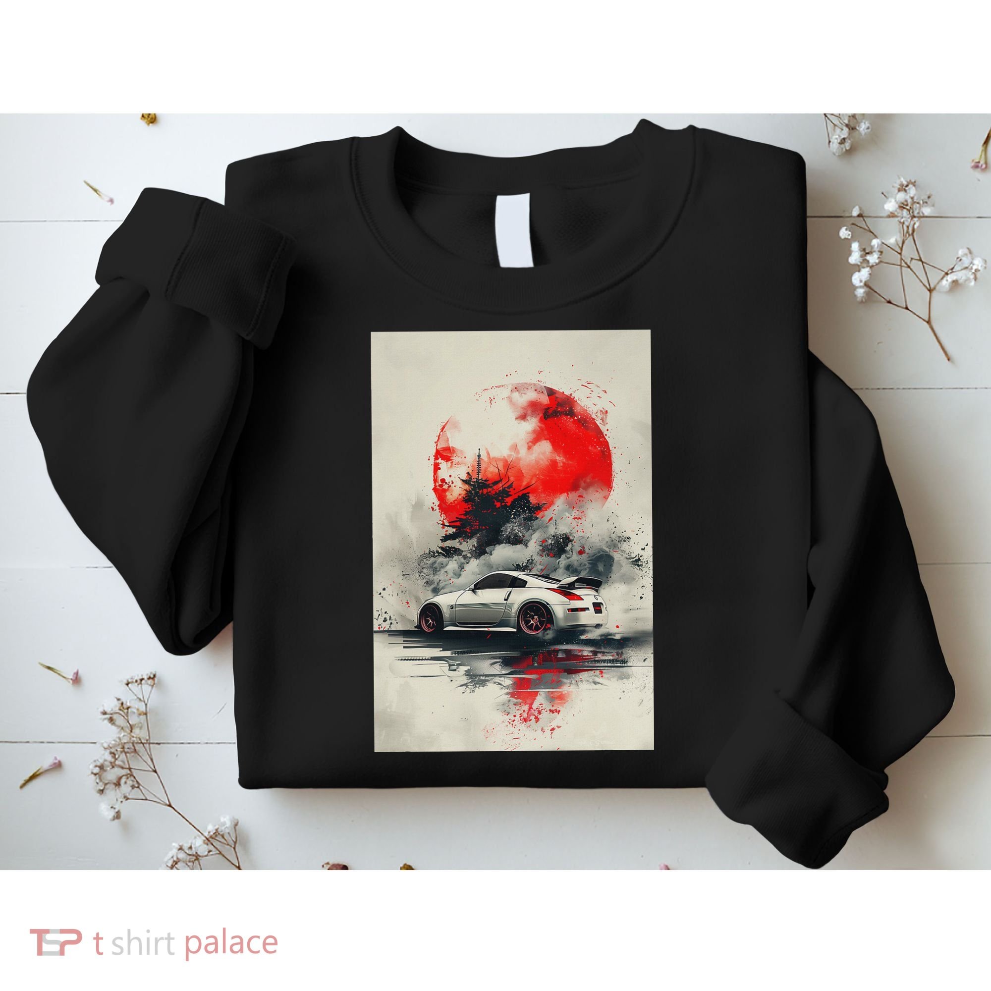 350 Jdm Race Car Scene Z33 Tuning Drift Import Sweatshirt