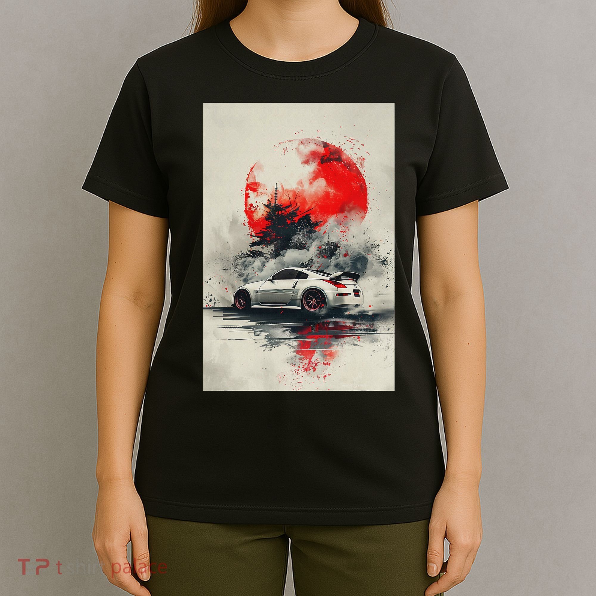 350 Jdm Race Car Scene Z33 Tuning Drift Import T-Shirt