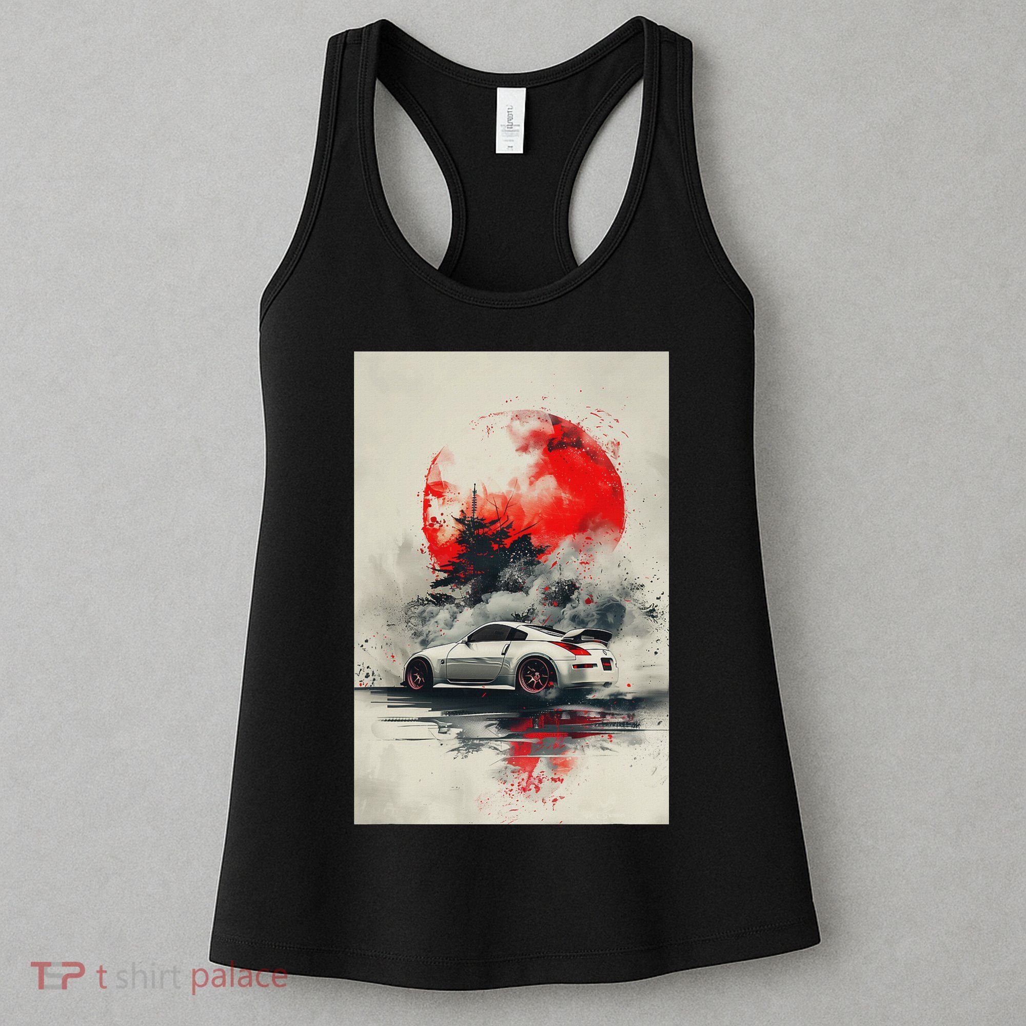 350 Jdm Race Car Scene Z33 Tuning Drift Import Women's Tank Top