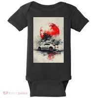 350 Jdm Race Car Scene Z33 Tuning Drift Import Baby Bodysuit thumb 0