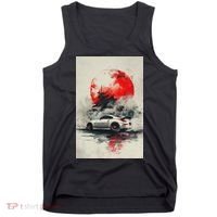 350 Jdm Race Car Scene Z33 Tuning Drift Import Tank Top thumb 0