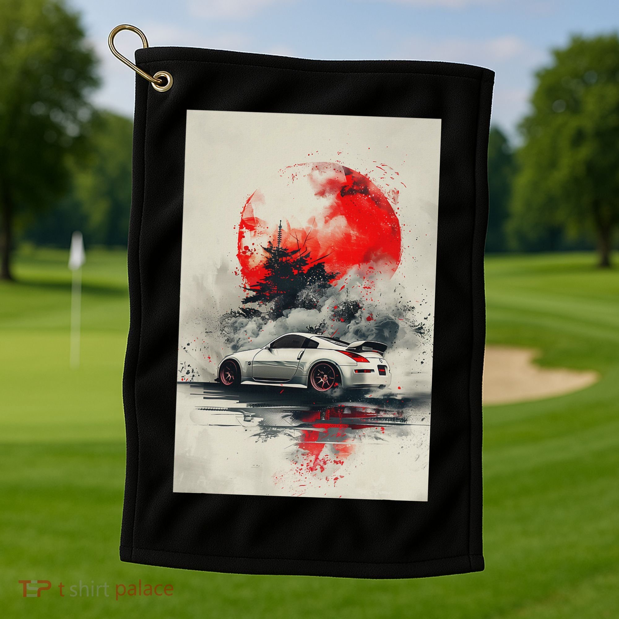 350 Jdm Race Car Scene Z33 Tuning Drift Import Golf Towel