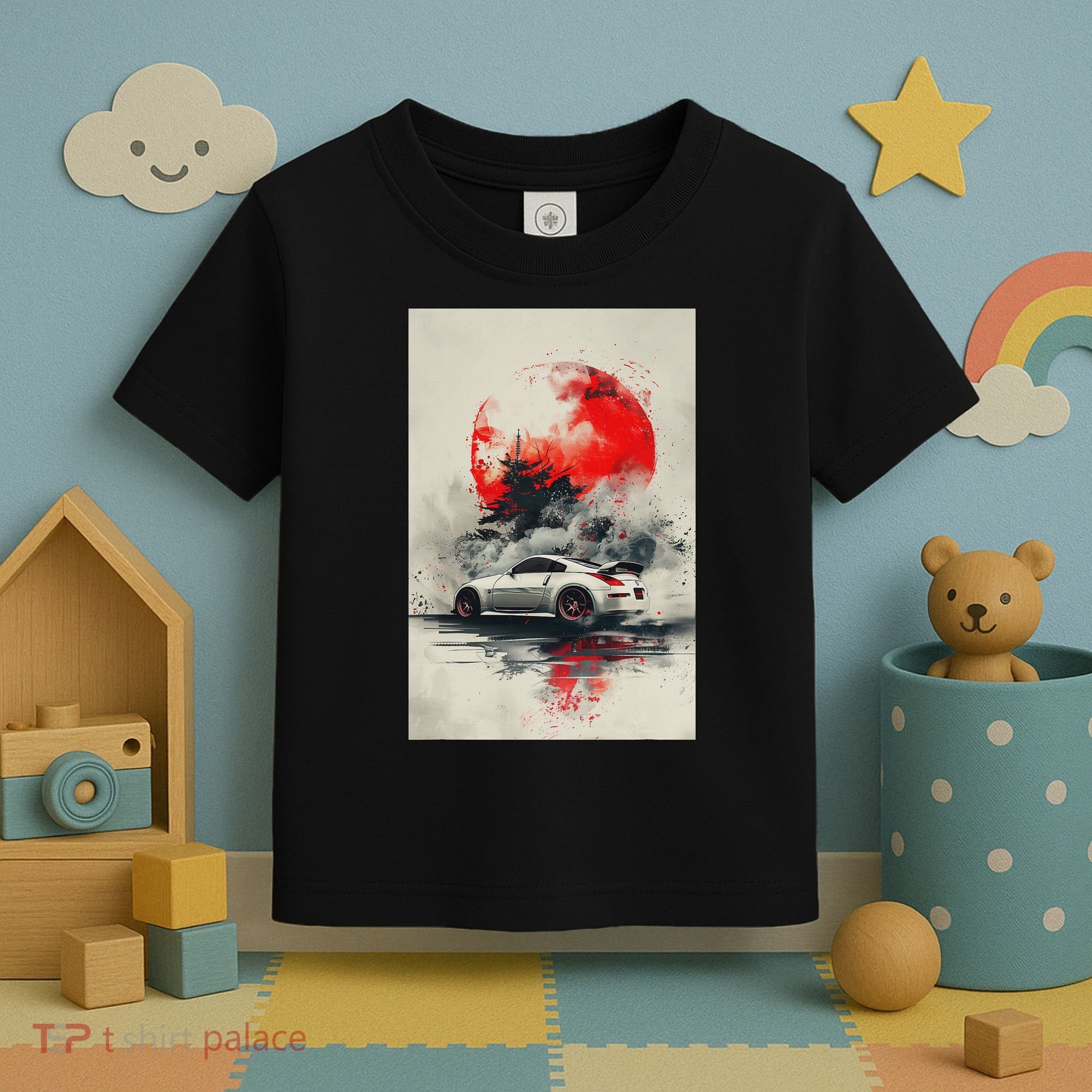 350 Jdm Race Car Scene Z33 Tuning Drift Import Toddler T-Shirt