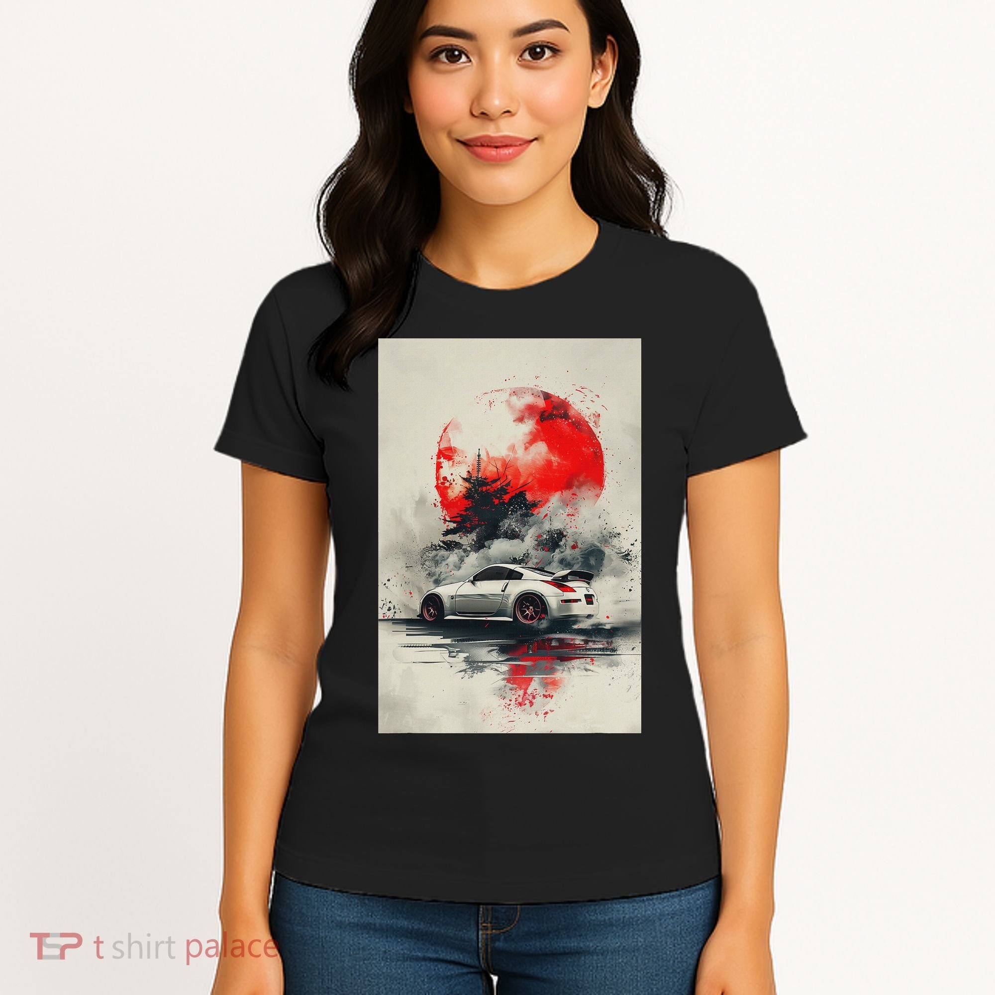 350 Jdm Race Car Scene Z33 Tuning Drift Import Women's T-Shirt