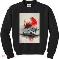 350 Jdm Race Car Scene Z33 Tuning Drift Import Kids Sweatshirt thumb 0