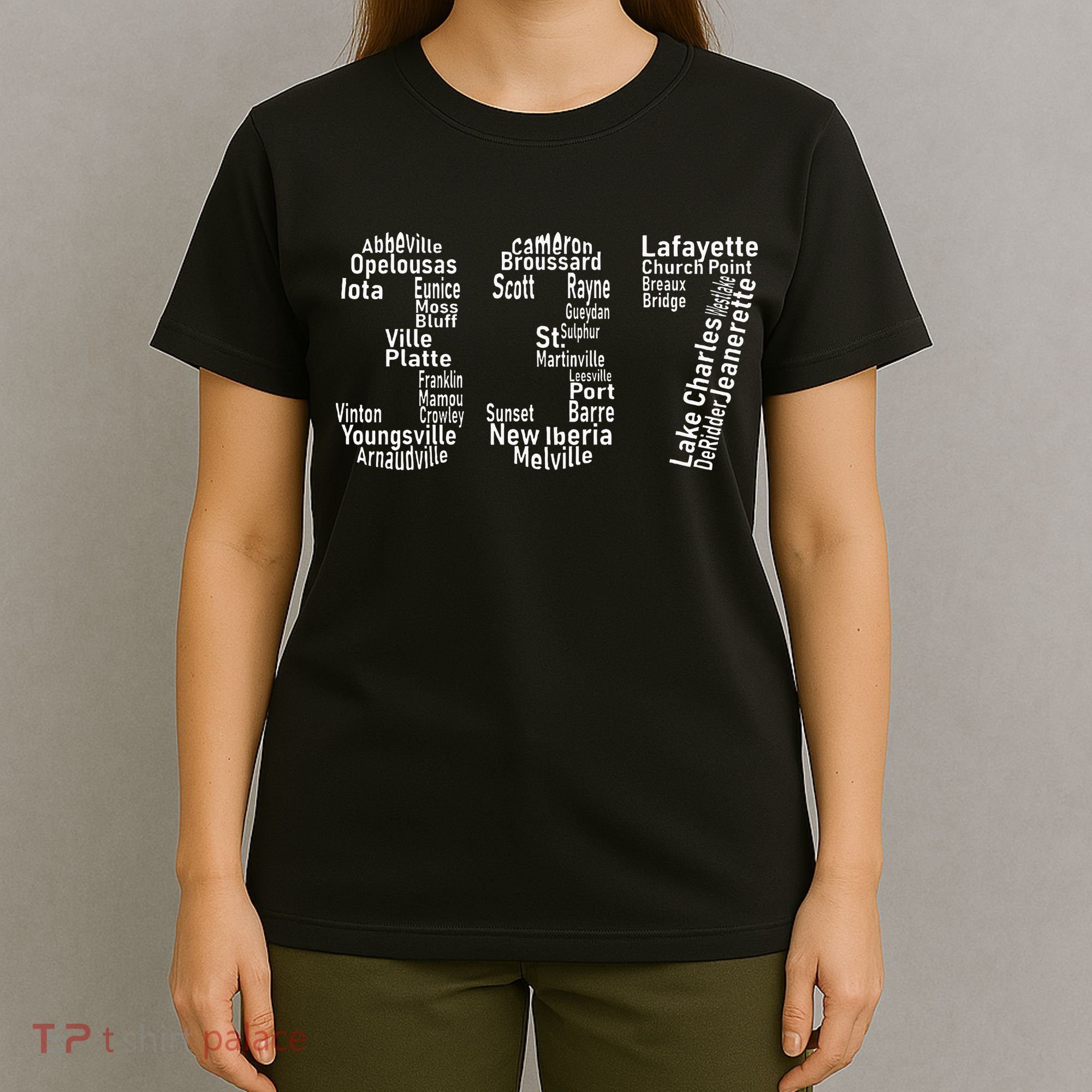 337 Lafayette Lake Charles Louisiana Acadiana Area Code T-Shirt