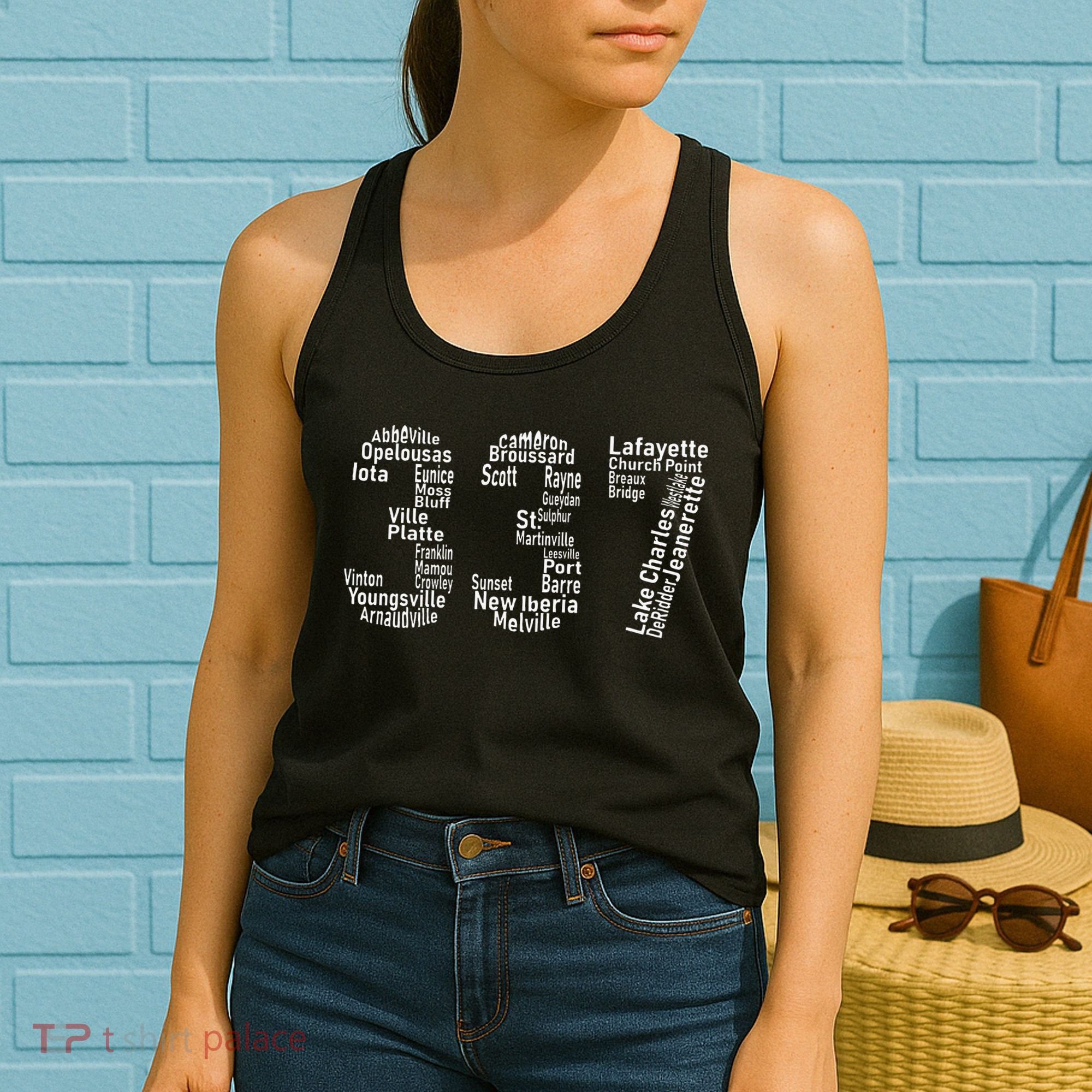 337 Lafayette Lake Charles Louisiana Acadiana Area Code Women's Tank Top