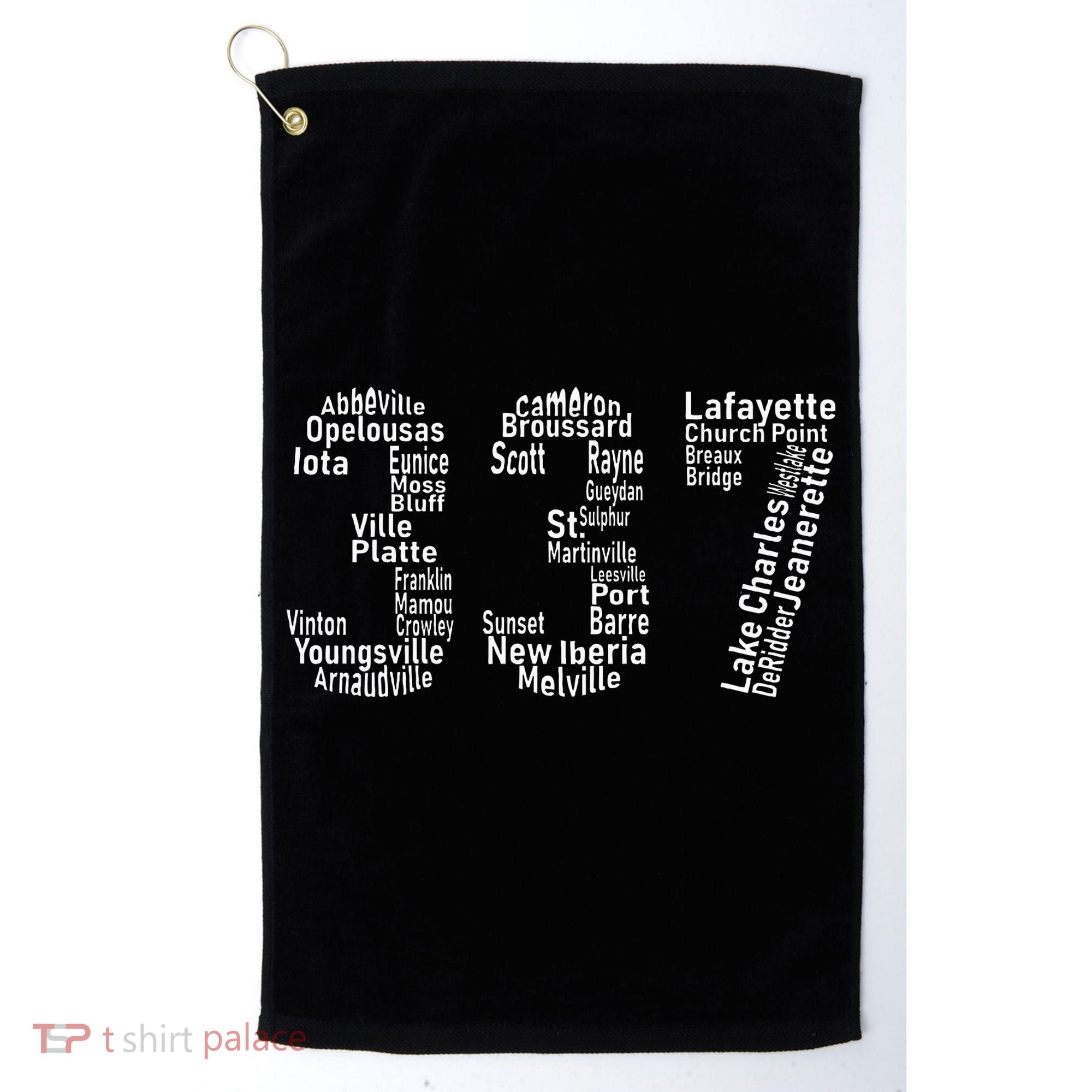 337 Lafayette Lake Charles Louisiana Acadiana Area Code Golf Towel